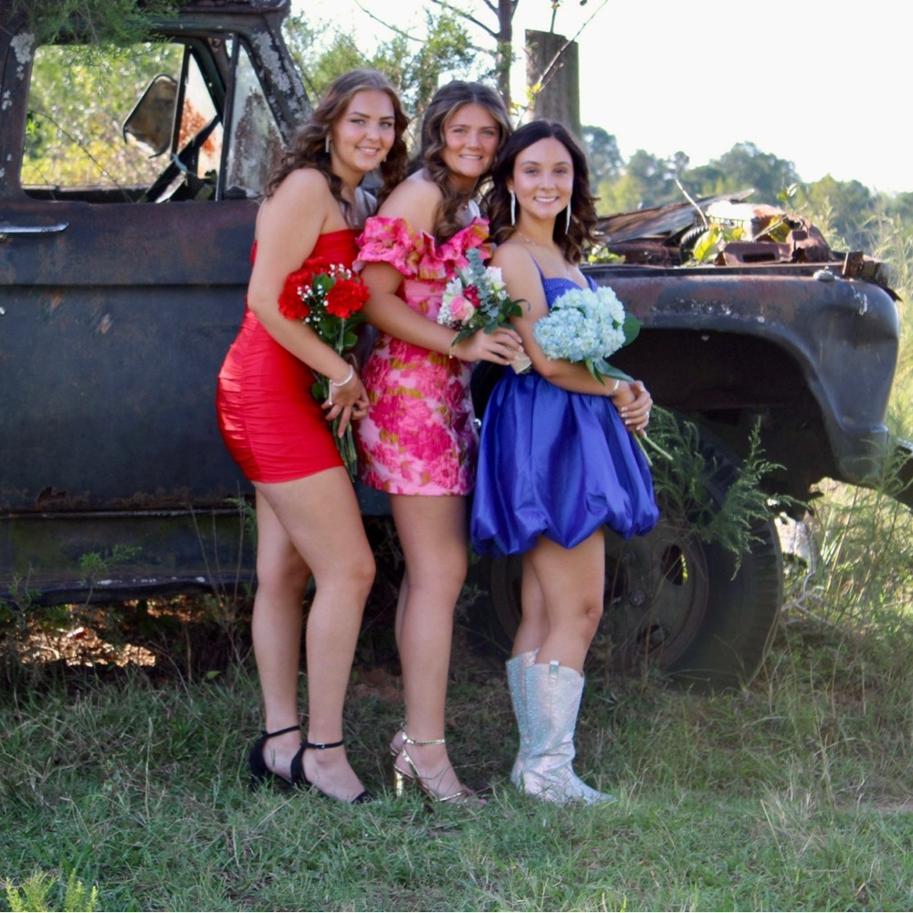 Bubble Blue Corset dress with Rhinestones